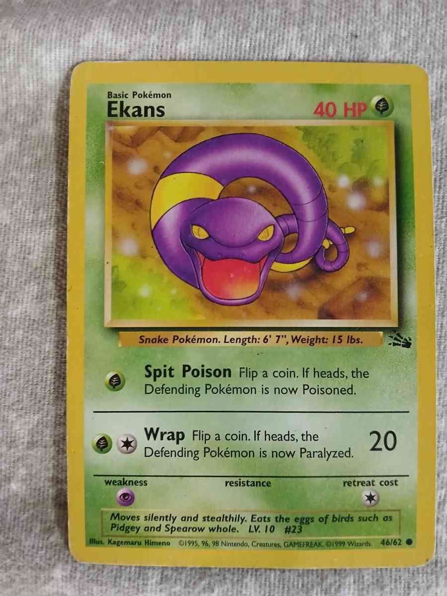 1995 vintage 7 Pokmon cards - Methuen, Massachusetts - FleaMarketBay