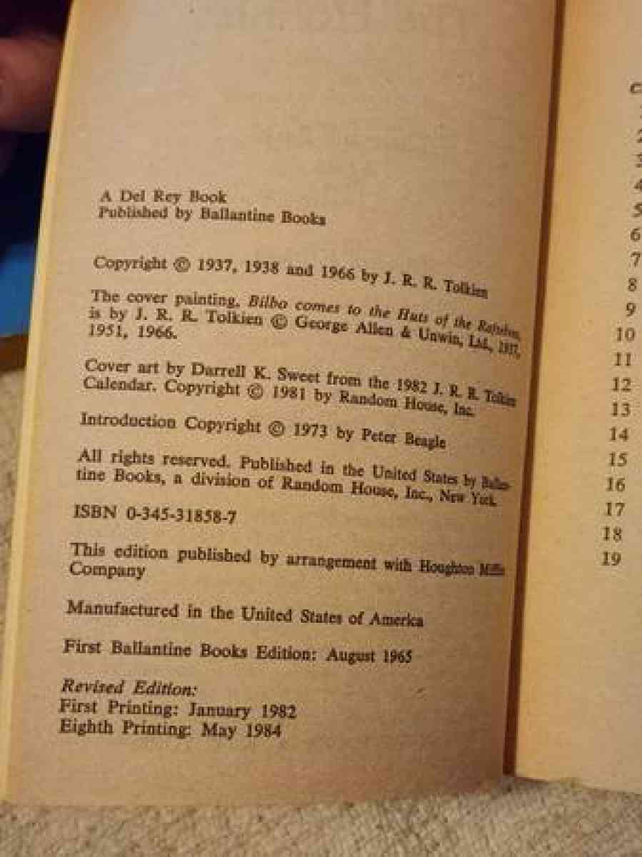 Lord of the Rings vintage books - Clinton, Massachusetts - FleaMarketBay