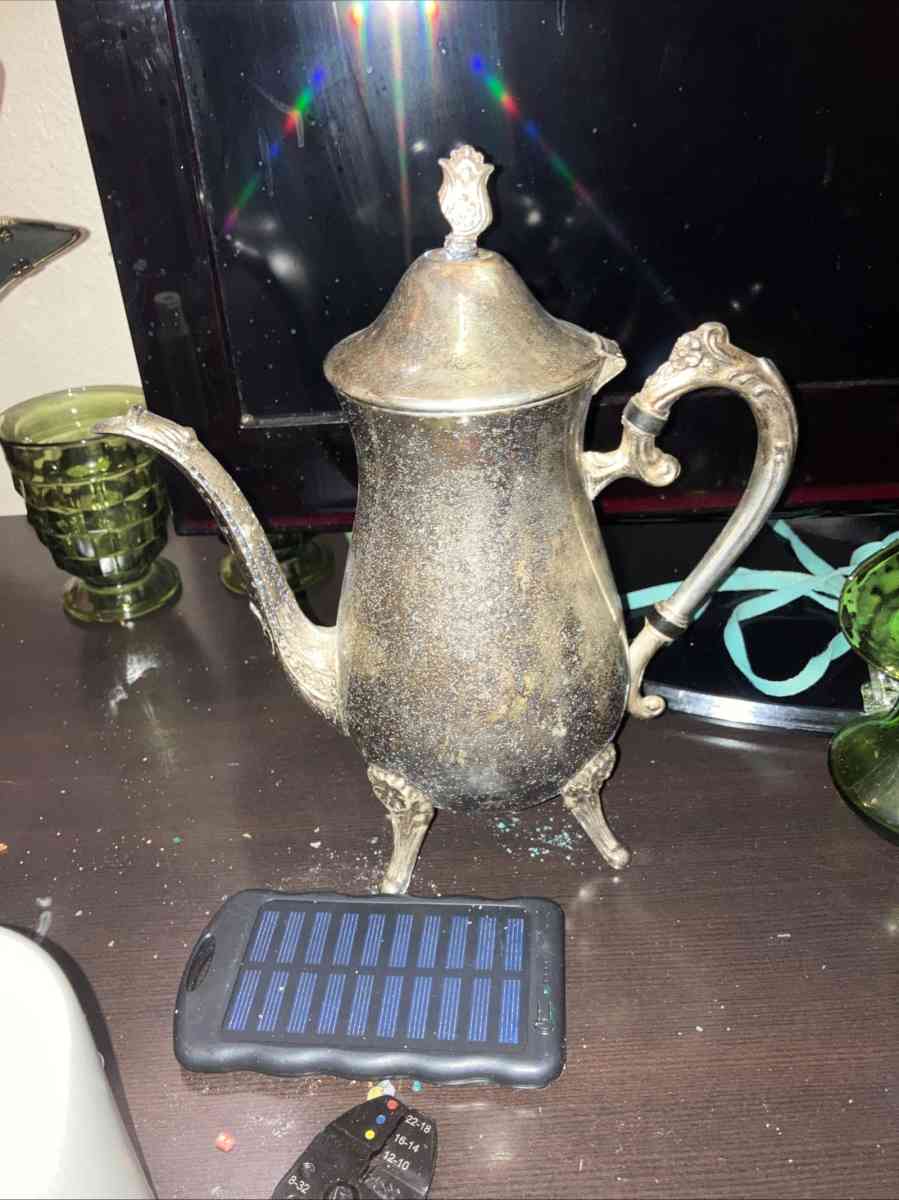 antique silver plated teapot - Kalamazoo, Michigan - FleaMarketBay