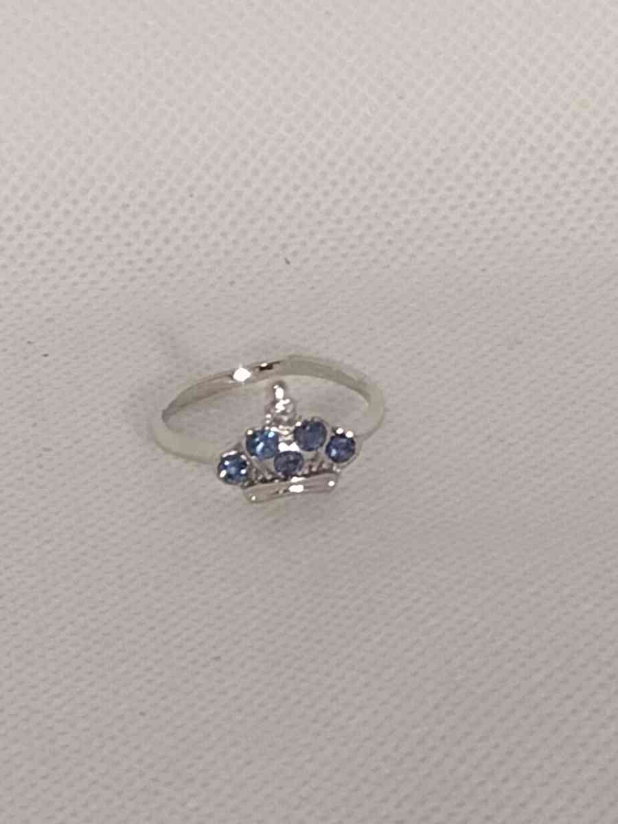 Blue Crown Silvery Ring - Roanoke, Virginia - FleaMarketBay
