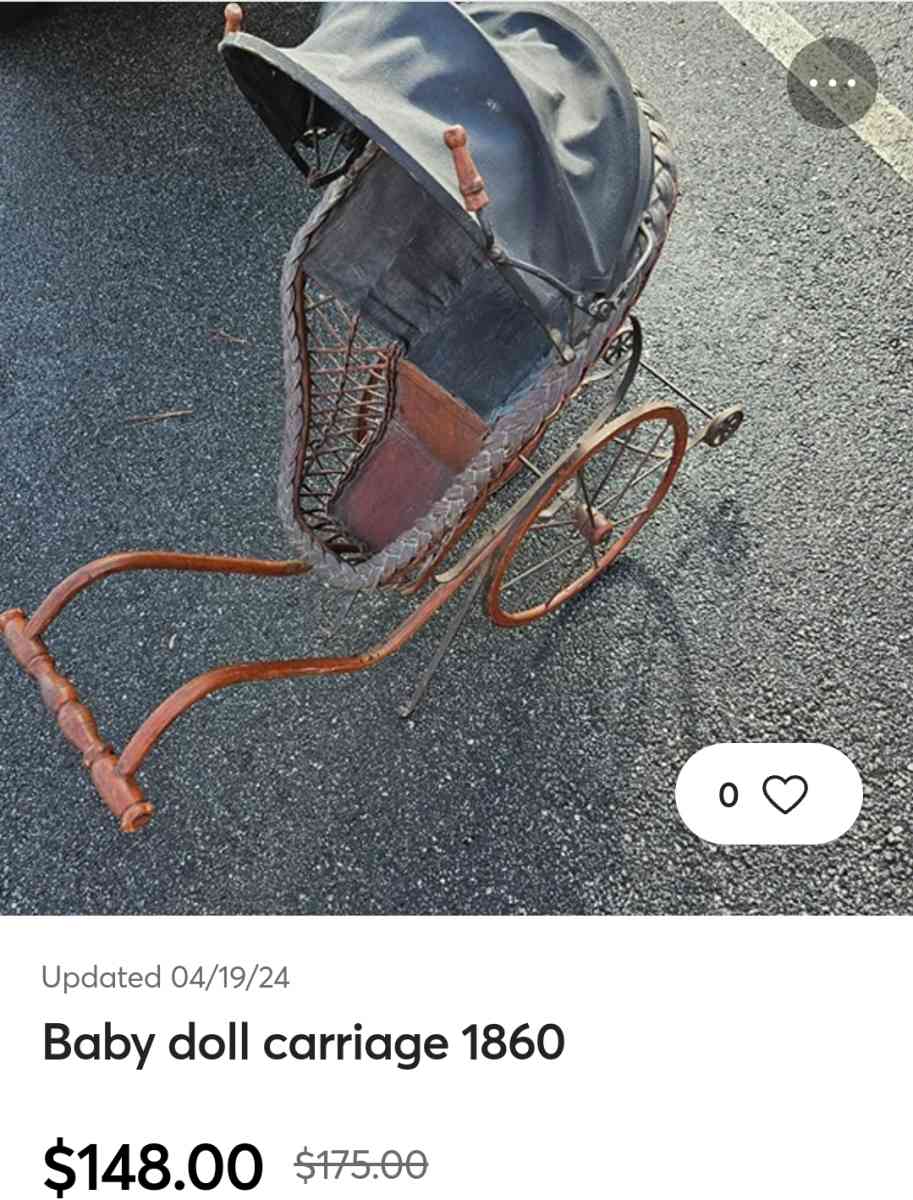 antique baby doll stroller - Summerville, South Carolina - FleaMarketBay