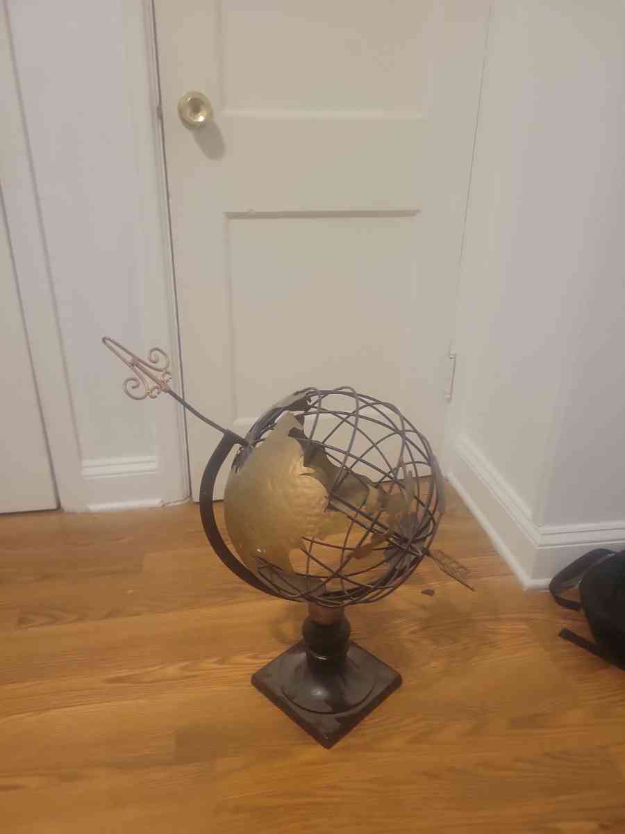 Metal Armillary Globe Sphere - Greendale, Wisconsin - FleaMarketBay