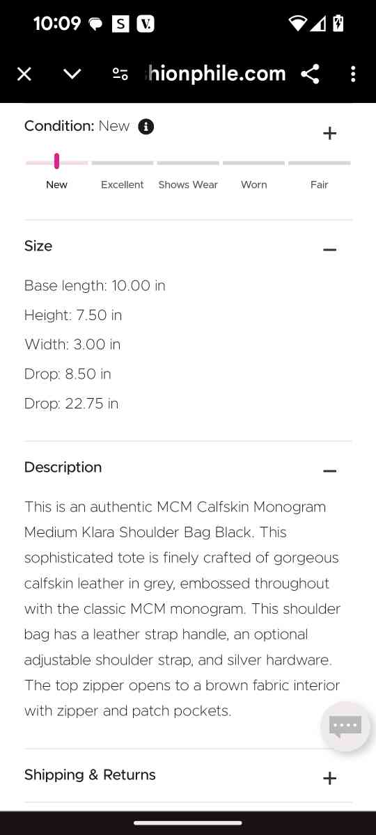 MCM authentic Klara medium shoulder bag - Wichita, Kansas - FleaMarketBay