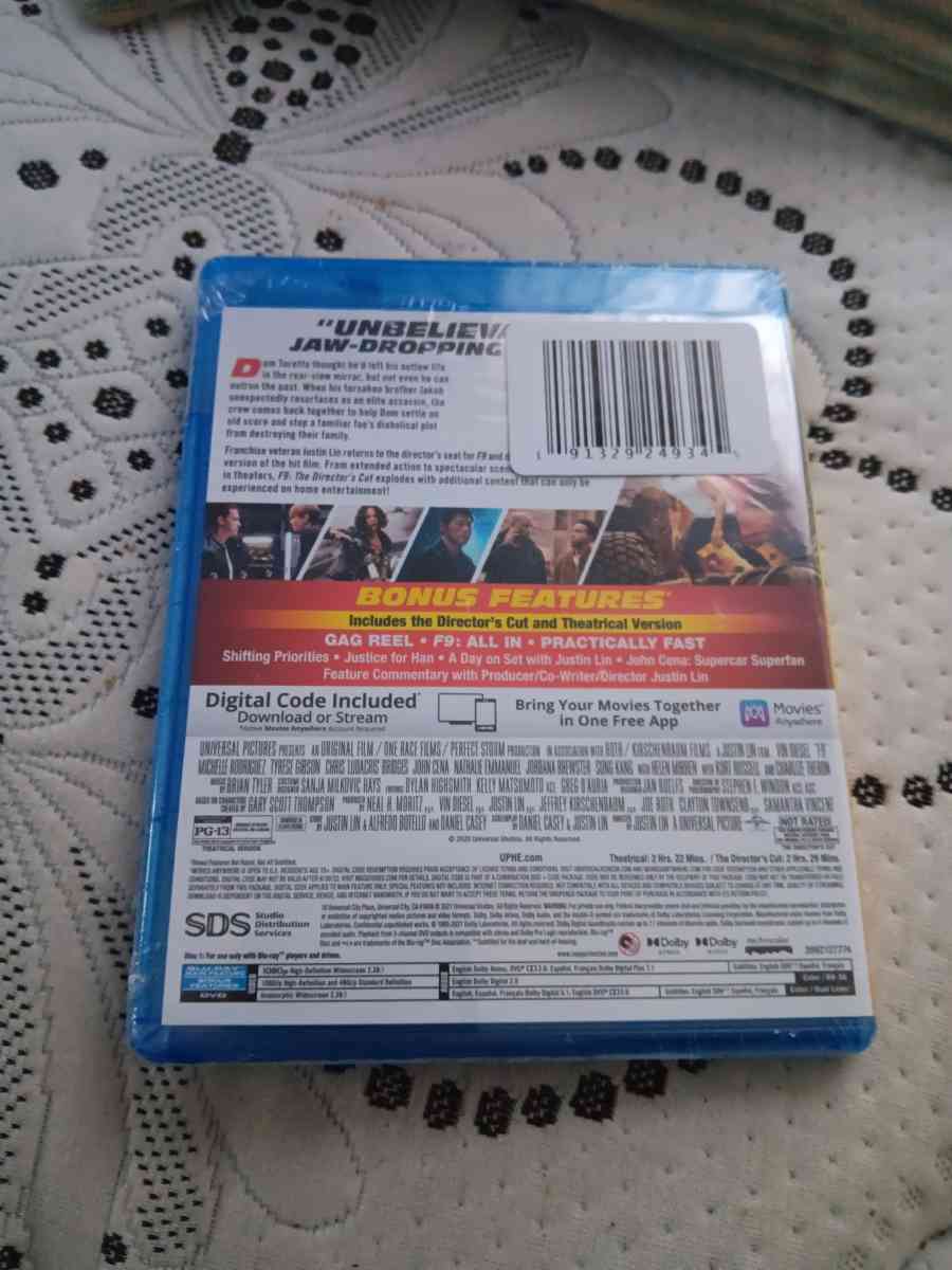 fast 9 the fact saga blu ray dvd and digital code brand new - Jermyn, Pennsylvania - FleaMarketBay