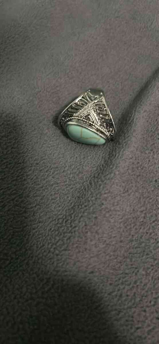 mens rings turquoise tizora natural stone - Wilkes Barre, Pennsylvania - FleaMarketBay