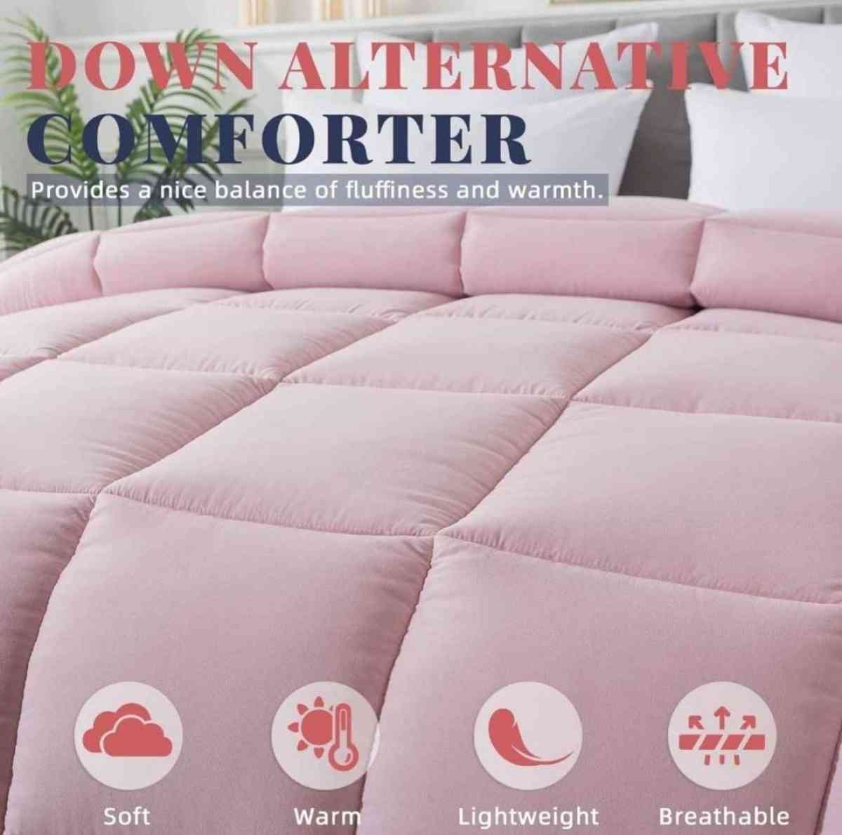 PinkGray Comforter Set  Twin - Louisville, Kentucky - FleaMarketBay