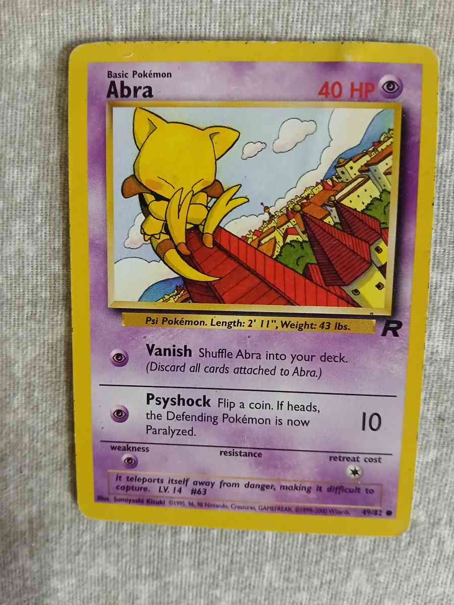 1995 vintage 7 Pokmon cards - Methuen, Massachusetts - FleaMarketBay