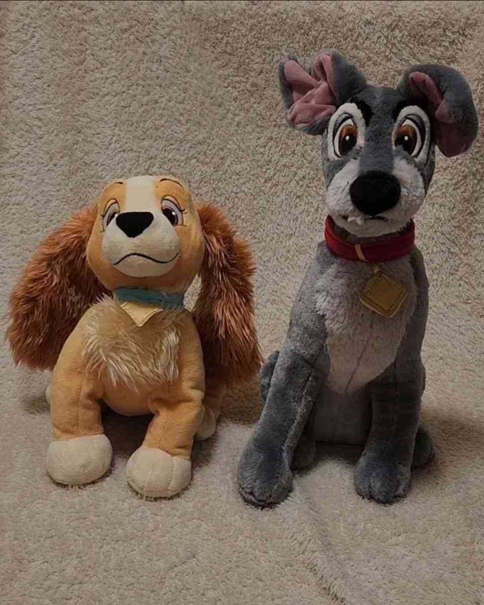 Disney Lady And The Tramp Plushes - Kansas City, Missouri - FleaMarketBay