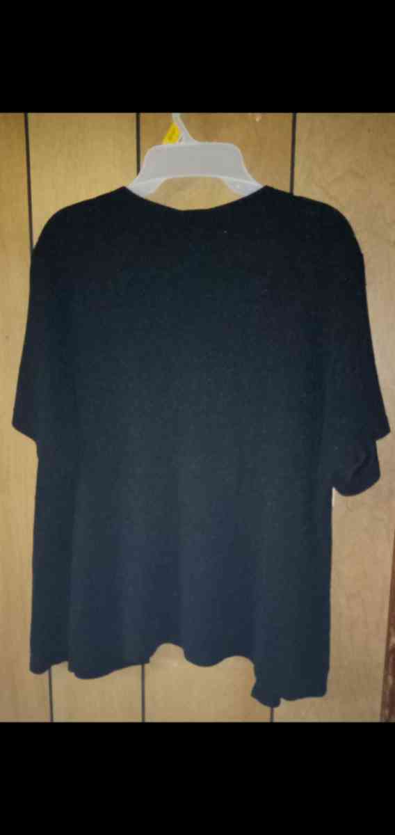 Womens Short Sleeve Black Blouse - Lithonia, Georgia - FleaMarketBay