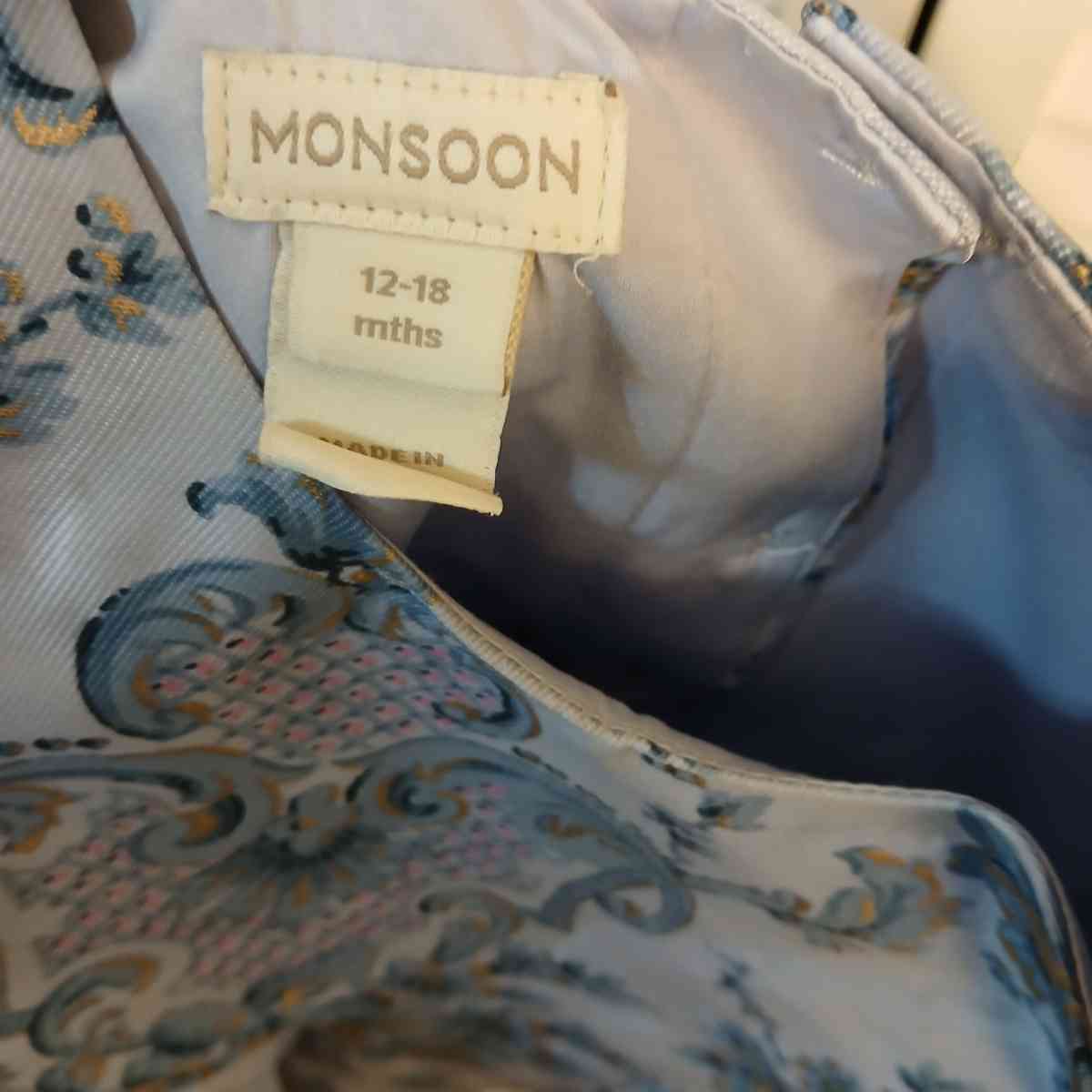 Monsoon dress size 12 to 18 months - Indianapolis, Indiana - FleaMarketBay