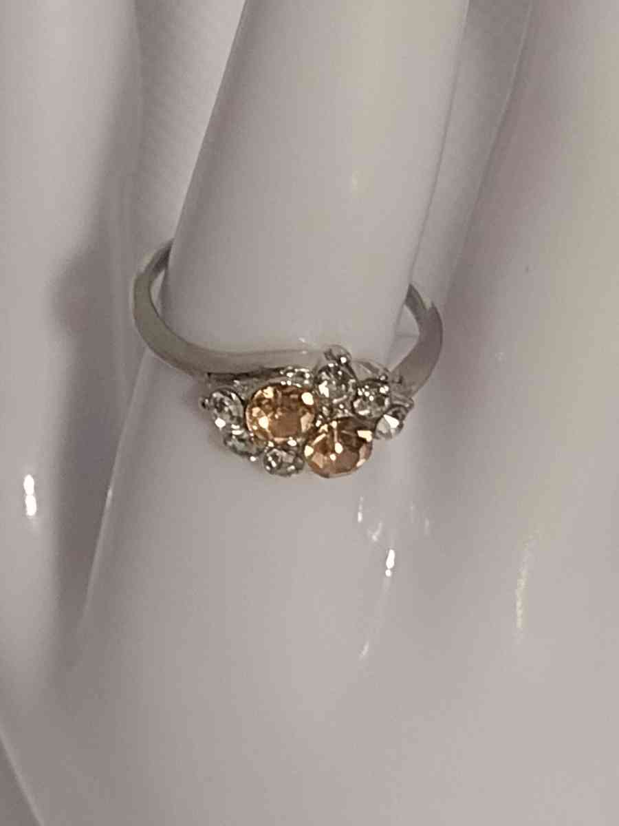 Peach Cluster Silver Ring - Roanoke, Virginia