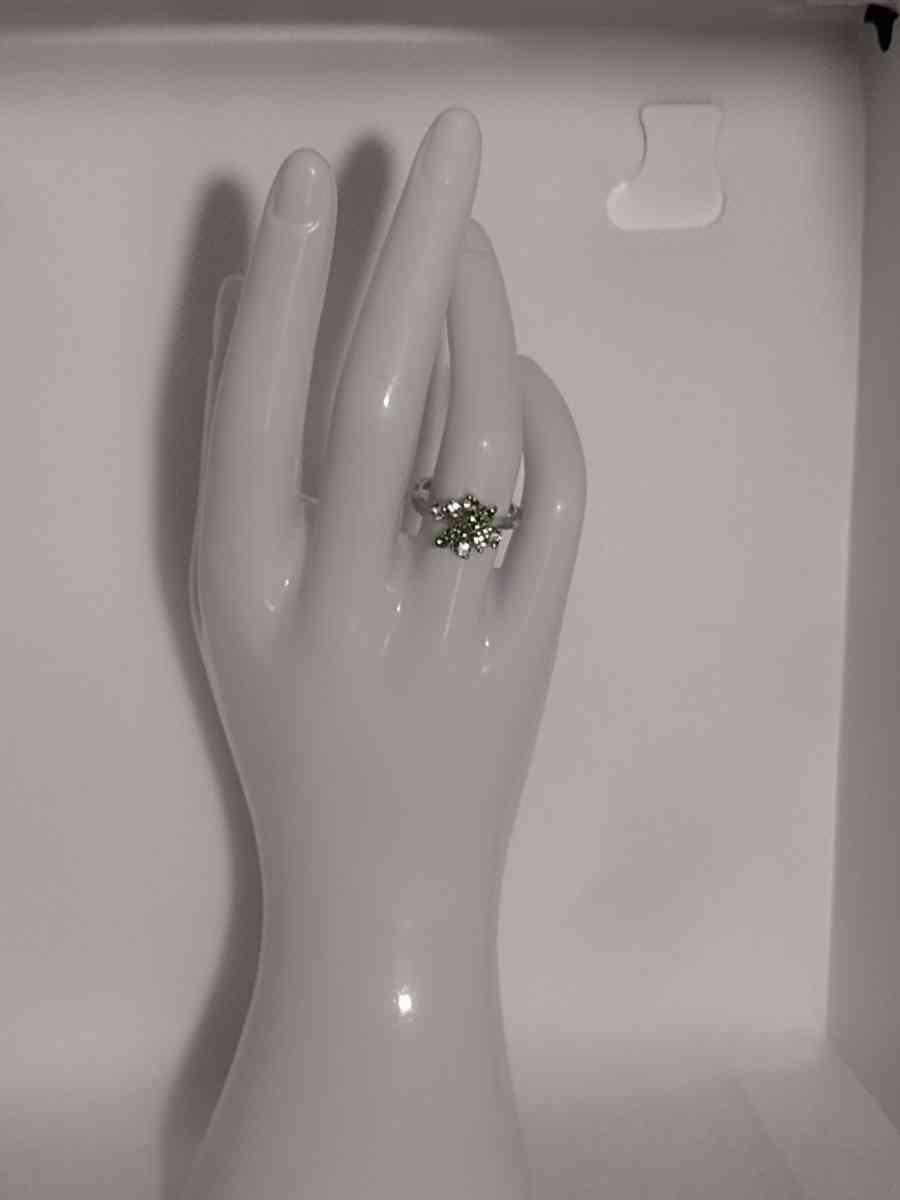 Green Dragonfly Silvery Ring - Roanoke, Virginia - FleaMarketBay