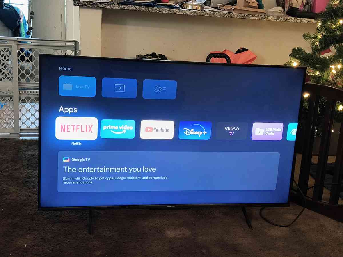 50 Inch Hisense 4K Smart TV