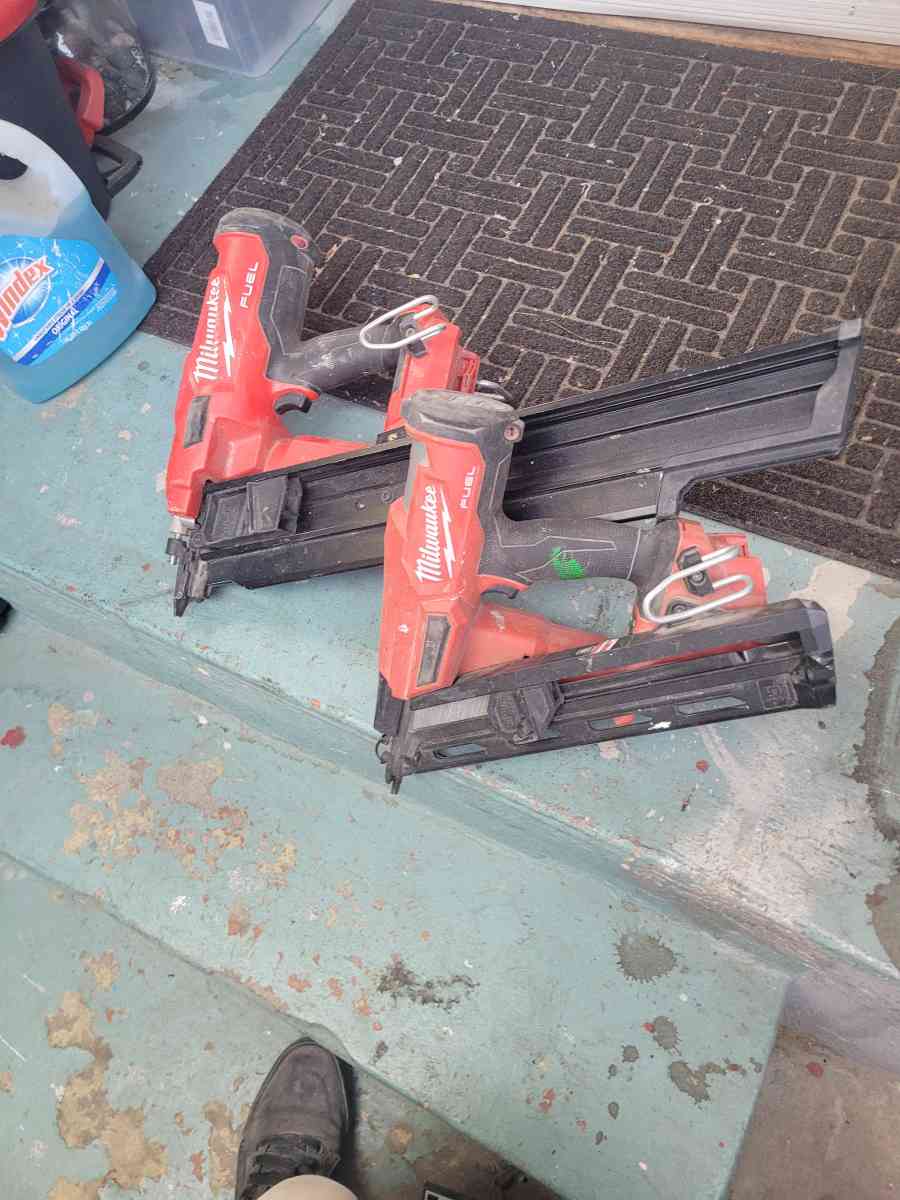 milwaukee 12  miter saw framing nailer and finishing nail gu - Los Angeles, California - FleaMarketBay
