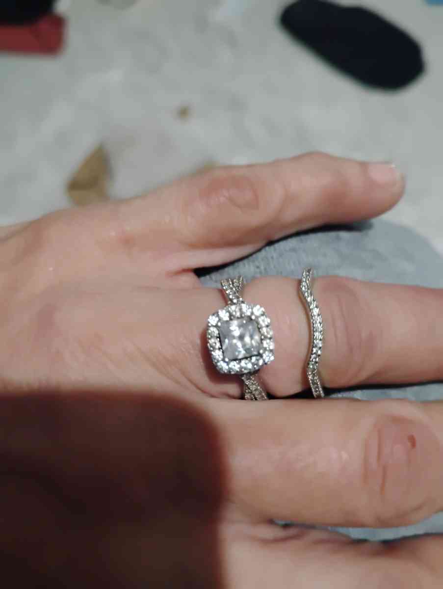 white gold wedding set size 7 - Morse, Louisiana - FleaMarketBay