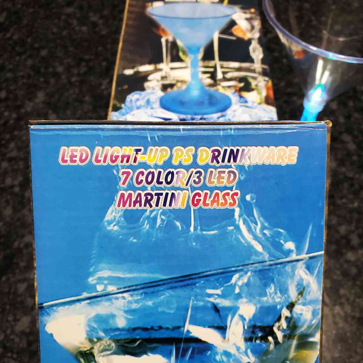 Light Up Martini Glasses  7 Color  3 LED  Plastic  Pack Of 4 - Rock Island, Tennessee - FleaMarketBay