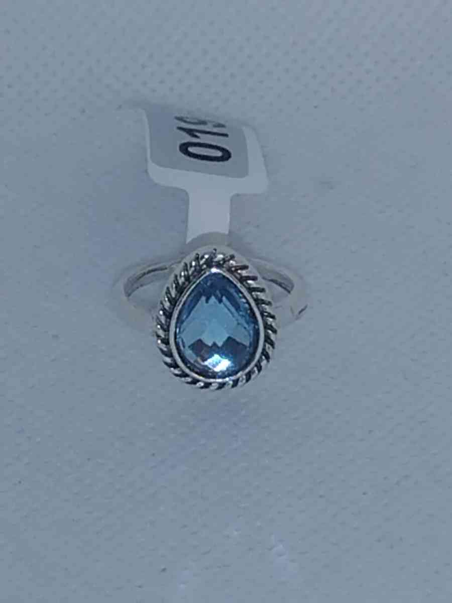 Blue Teardrop Ring - Roanoke, Virginia - FleaMarketBay