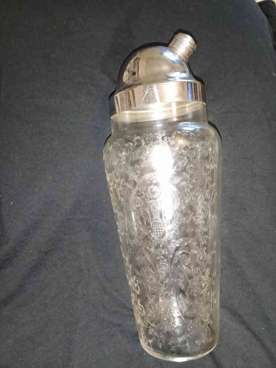 Rare Cambridge Glass Cocktail Mixer - Avon Park, Florida