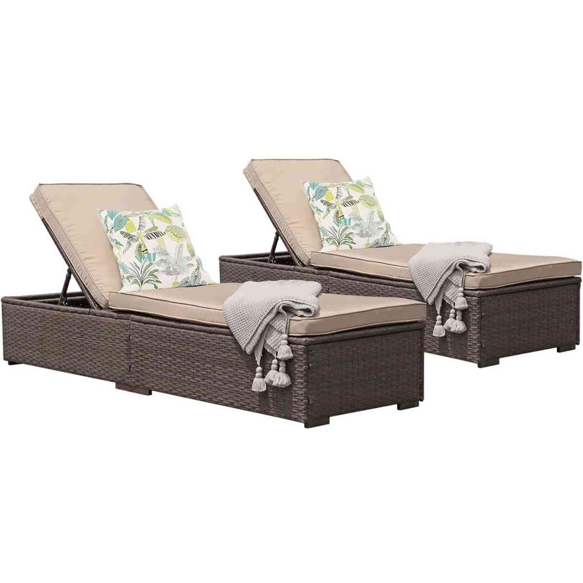 outdoor wicker chaise lounge set - Tempe, Arizona - FleaMarketBay