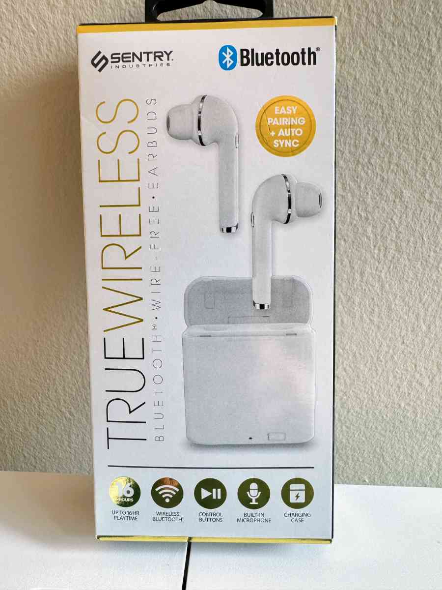 BRAND NEW Sentry Bluetooth Earbuds and Charging Cable - Falls Church, Virginia - FleaMarketBay