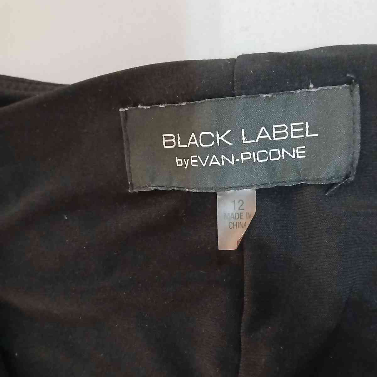 Black Label by Evan Picone Black dress size 12 - Indianapolis, Indiana - FleaMarketBay