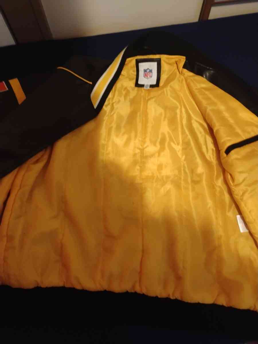 NFL licensed leather Steelers full zip jacket - Washington Court House, Ohio