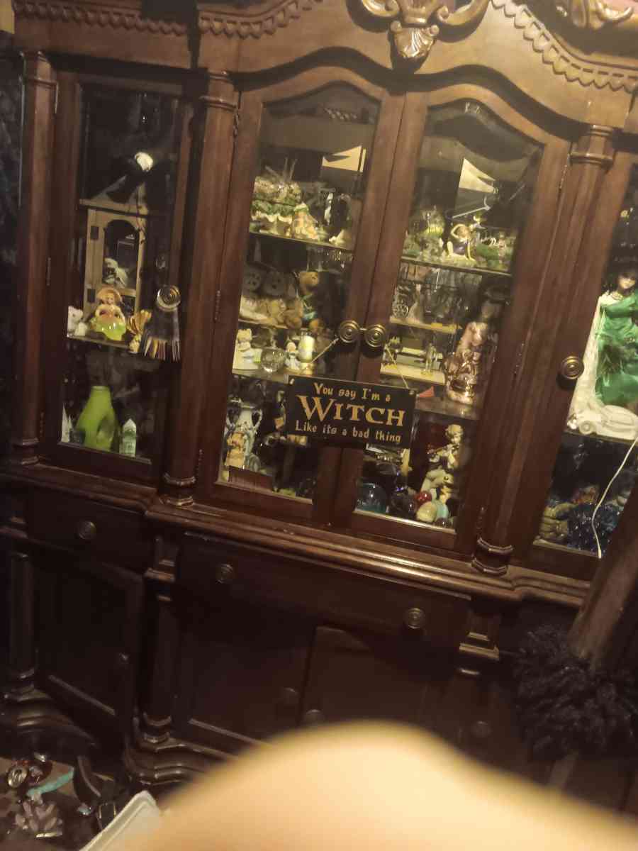 Kathy Ireland Home Cabinet With Hutch China Cabinet 69W X 17