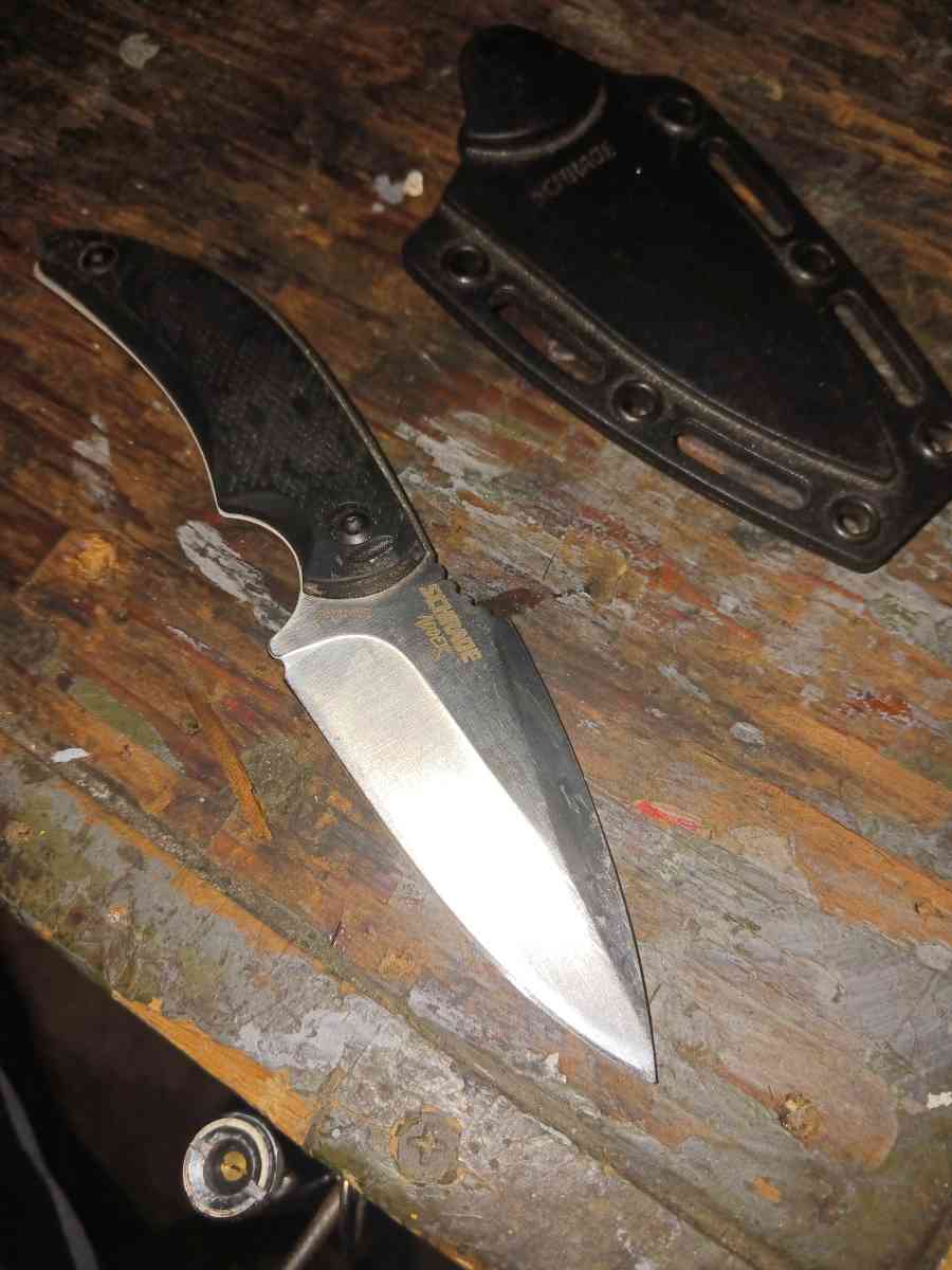 Schrade Adder Fixed Blade Knife Drop Point Satin Blade Polym - Greer, South Carolina - FleaMarketBay