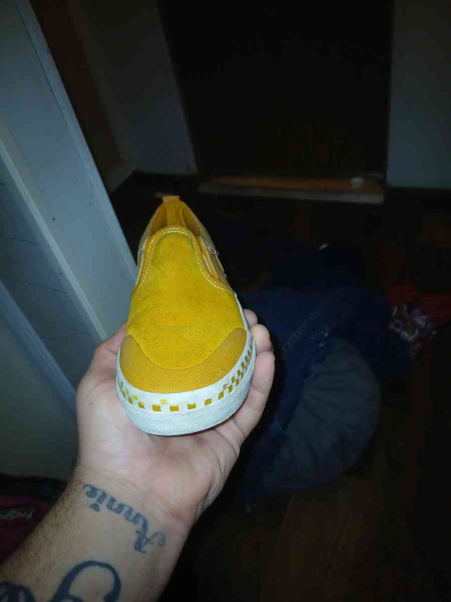 vans brown slip on for little boys size 4 - Jasper, Alabama - FleaMarketBay