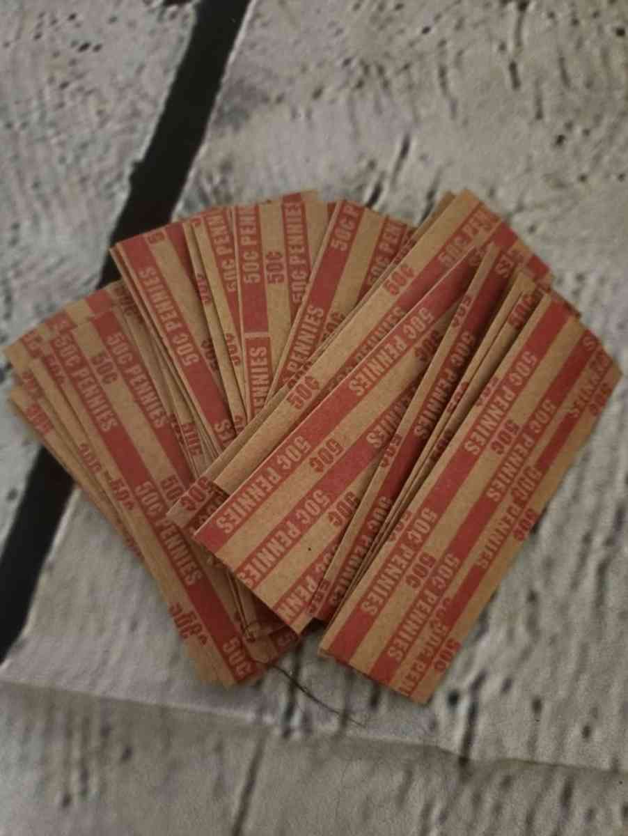 Coin Tray and Tubes with Color Coded Coin Wrappers - Kansas City, Missouri - FleaMarketBay