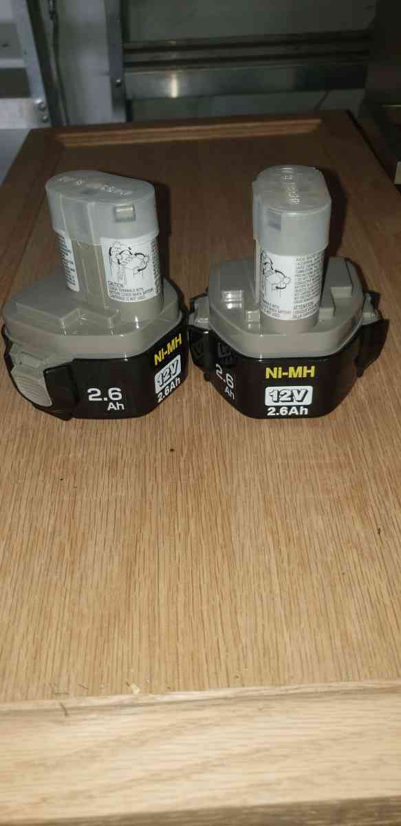 2 new rechargeable Makita batteries 26 AH 12 VOLTNi Mh  2500 - Monterey, California - FleaMarketBay