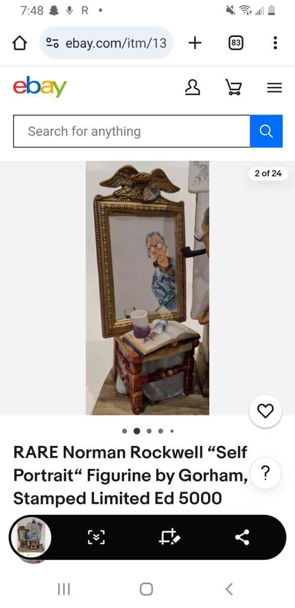 Norman Rockwell figurine - Mesa, Arizona - FleaMarketBay