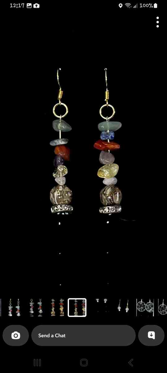 Handcrafted gemstone dangle earrings - Canal Winchester, Ohio - FleaMarketBay