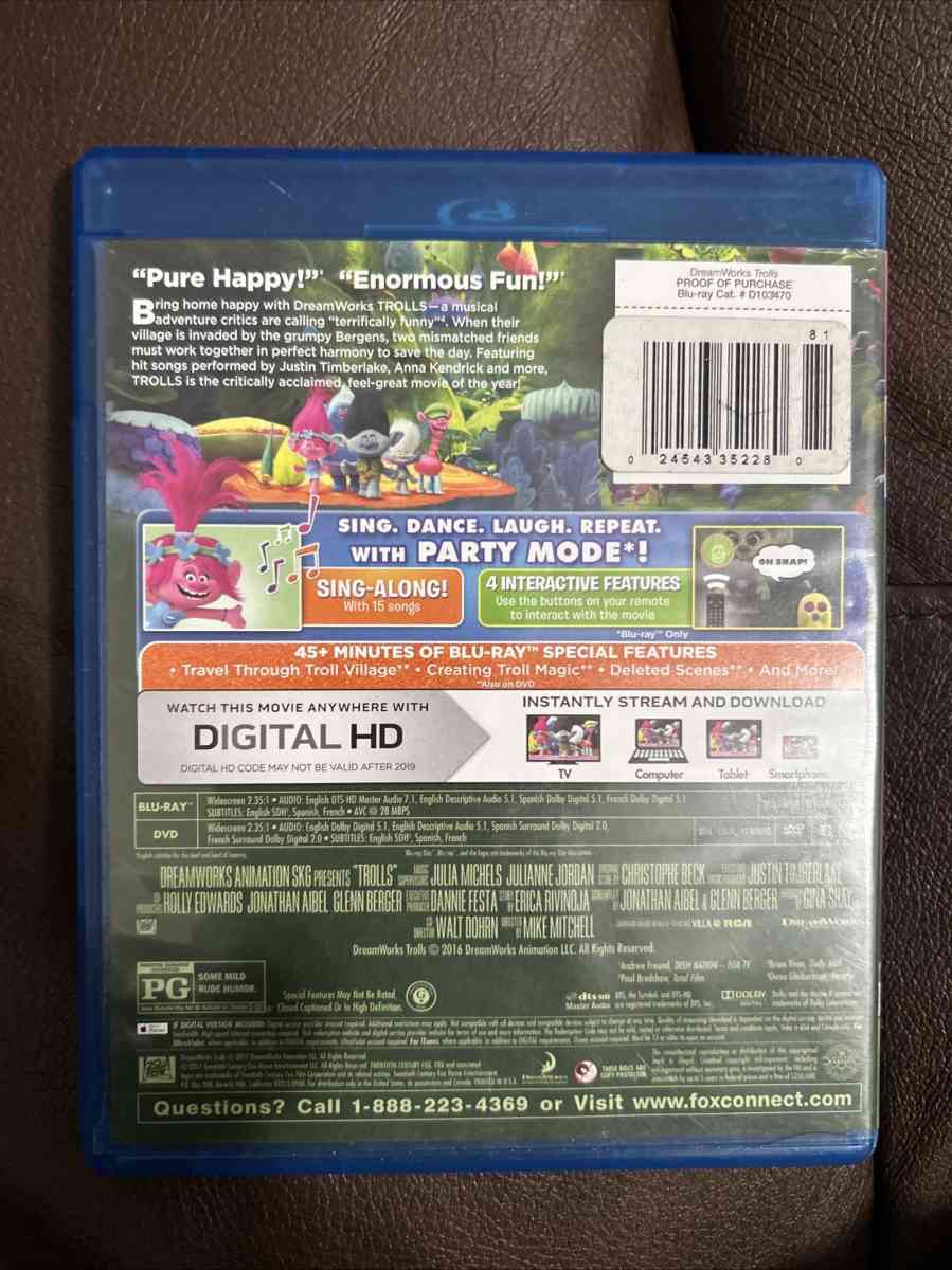 Trolls DVD - New Brockton, Alabama - FleaMarketBay
