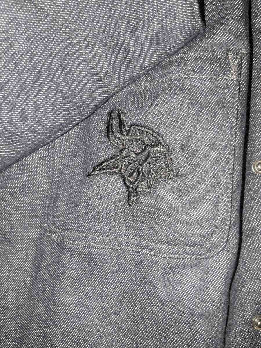 NFL Vikings Jean Jacket - Salt Lake City, Utah - FleaMarketBay