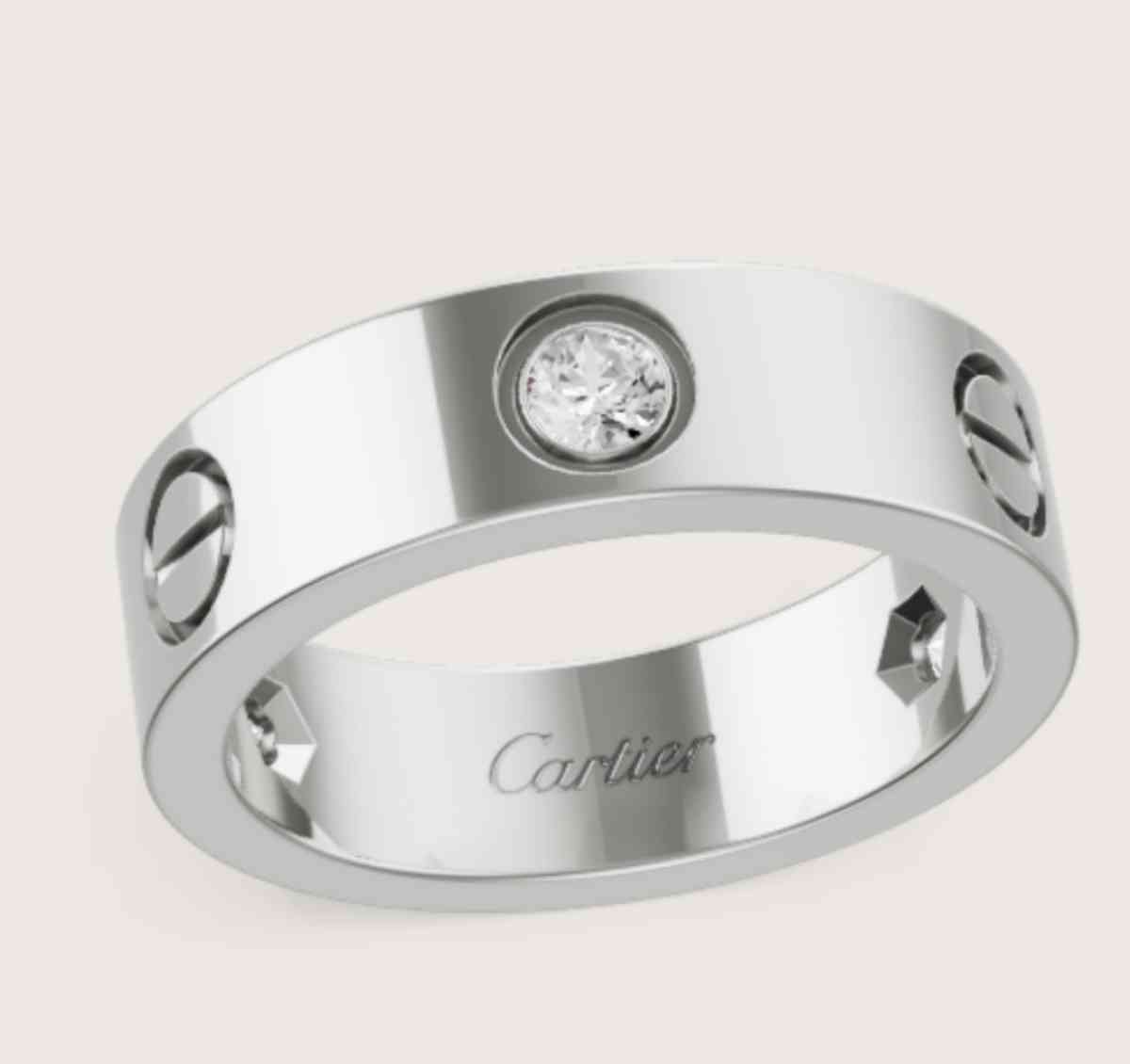 18k Cartier 3 Diamond Love Ring - Mount Orab, Ohio - FleaMarketBay