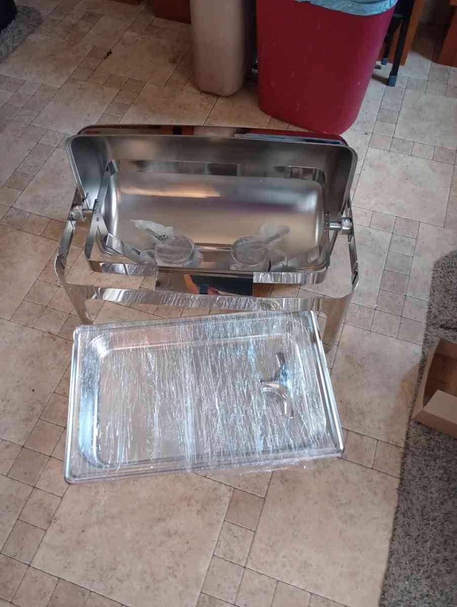 Roll Top Chafing Dish Buffett Set - Davidson, Oklahoma - FleaMarketBay
