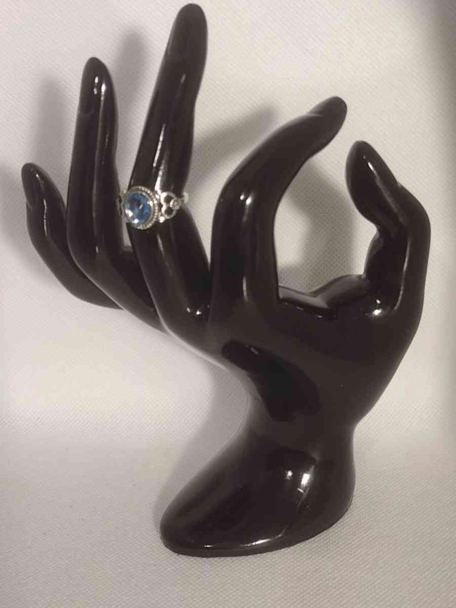 Blue Mirror Style Silver Ring - Roanoke, Virginia - FleaMarketBay