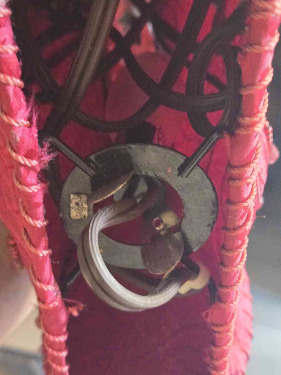 Red Feather Trim Acrylic Tassels Purse Shape with Beaded Han - Tavares, Florida - FleaMarketBay