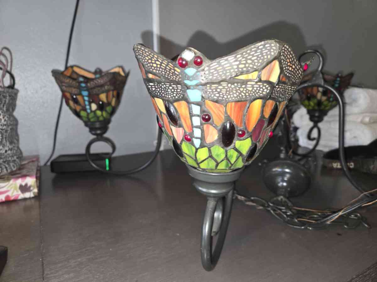Tiffanys antique Chandelier and lamp shade - Tavares, Florida - FleaMarketBay