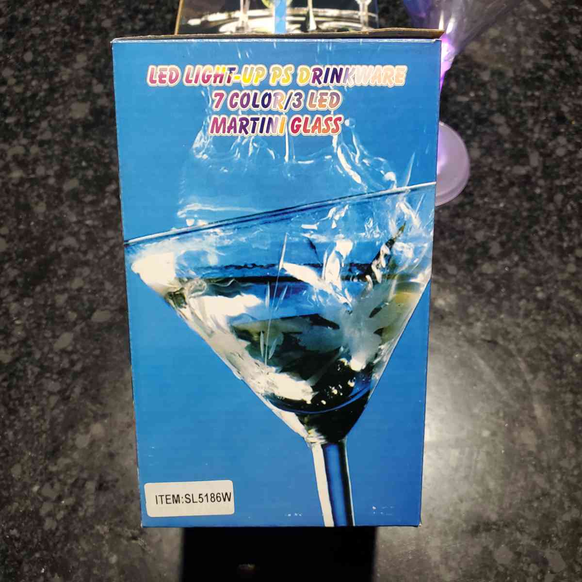 Light Up Martini Glasses  7 Color  3 LED  Plastic  Pack Of 4 - Rock Island, Tennessee - FleaMarketBay
