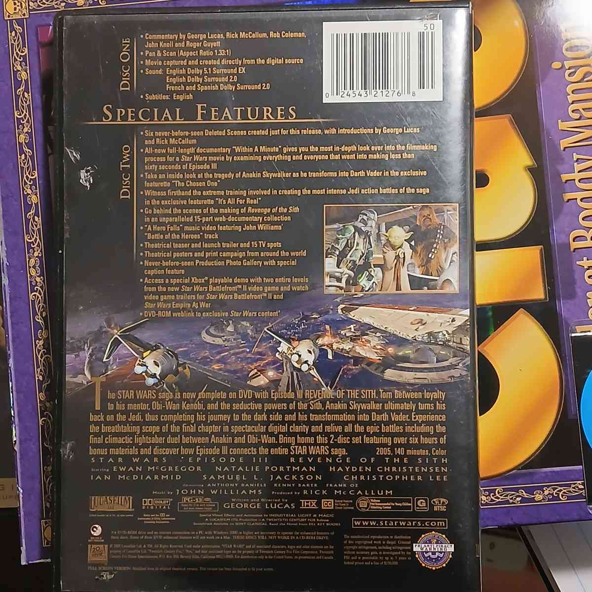 Star Wars III Revenge of the Seth 2 discs DVD - Indianapolis, Indiana - FleaMarketBay