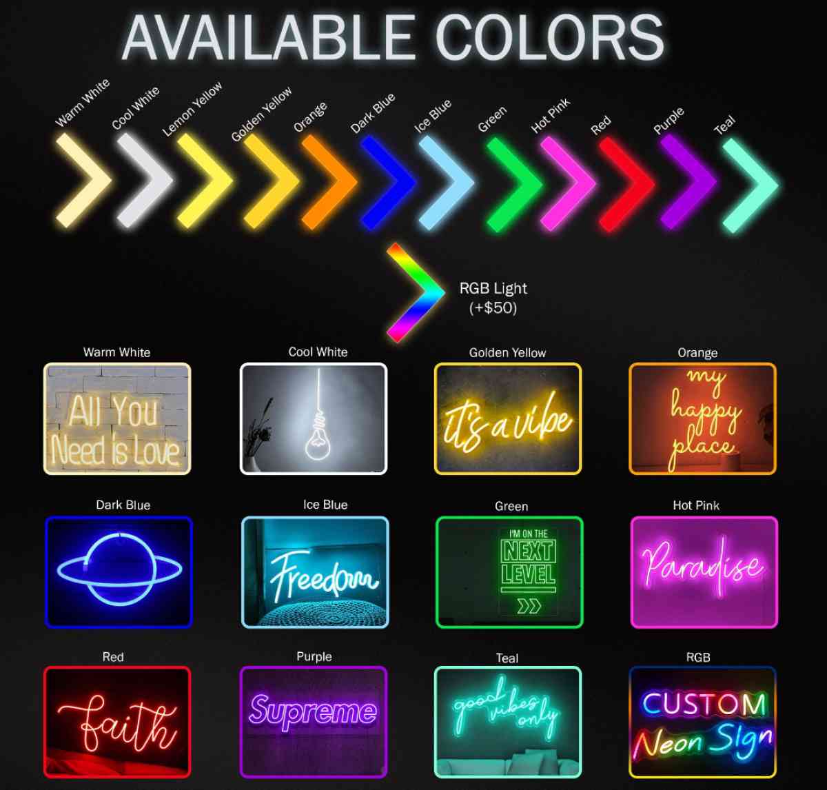 Customized Neon light - Los Angeles, California - FleaMarketBay