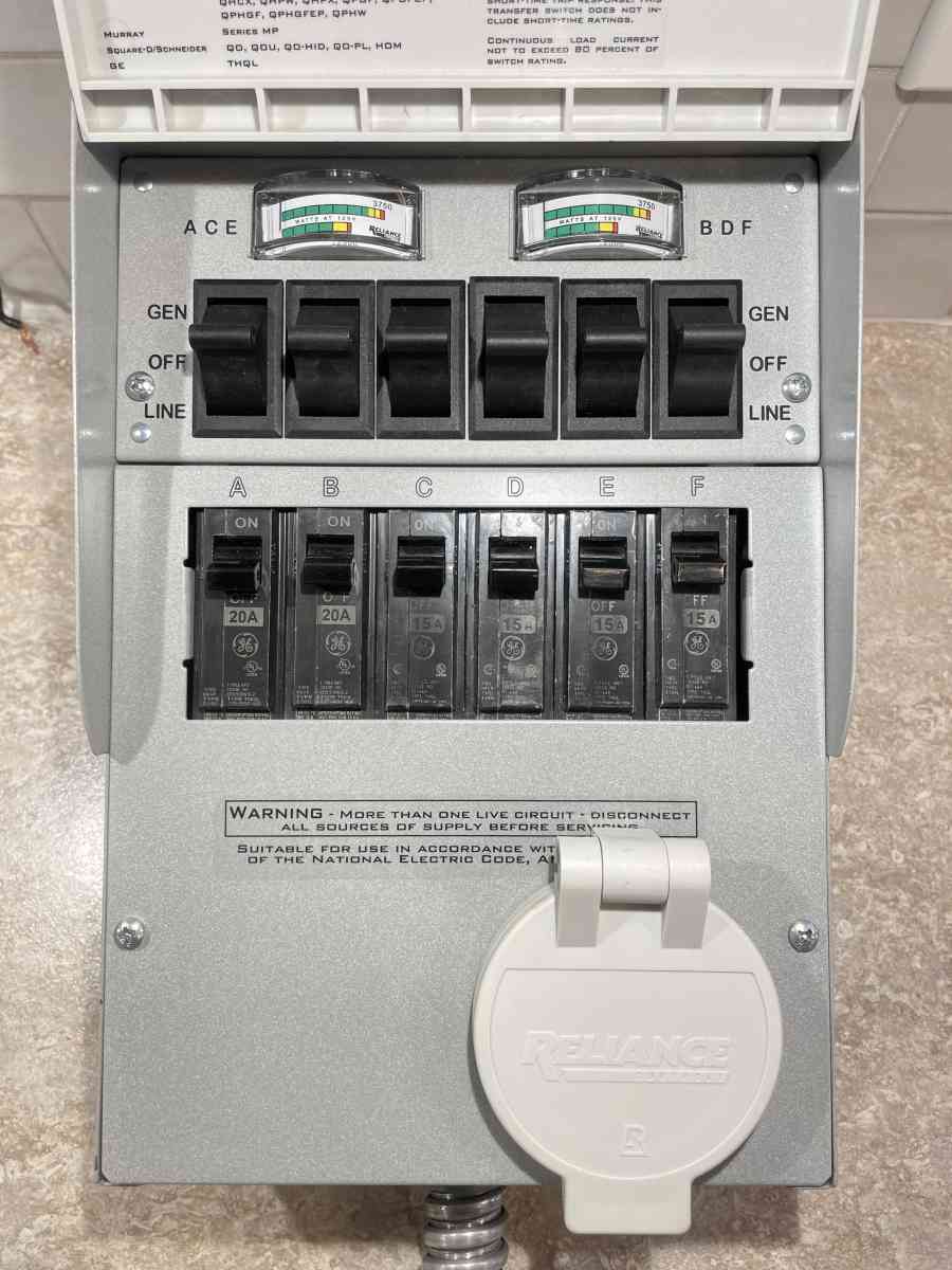 6 Circuit Transfer Switch - Fall River, Massachusetts - FleaMarketBay