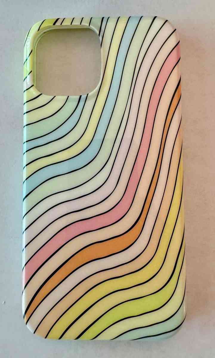 iPhone 12 Mini Pastel Rainbow Lined Hard Case