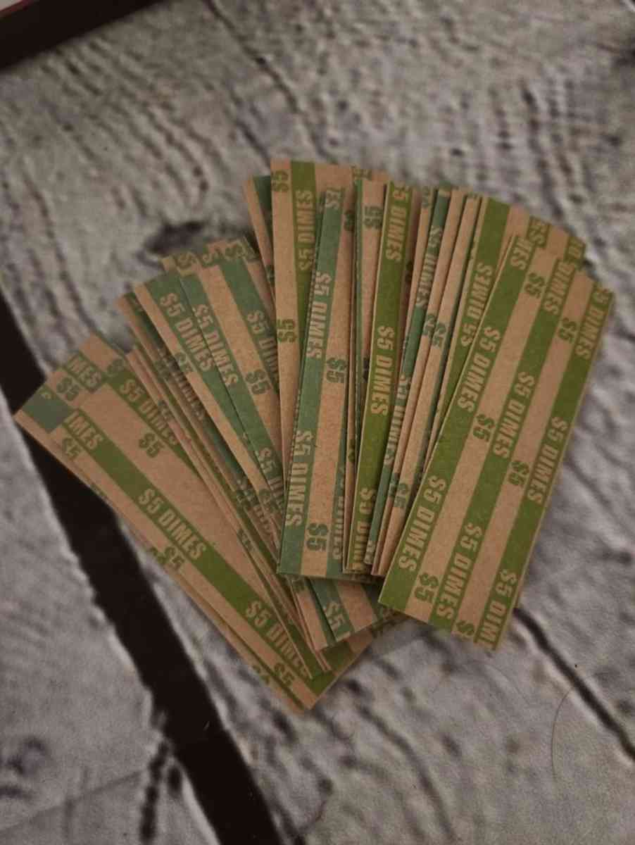 Coin Tray and Tubes with Color Coded Coin Wrappers - Kansas City, Missouri - FleaMarketBay