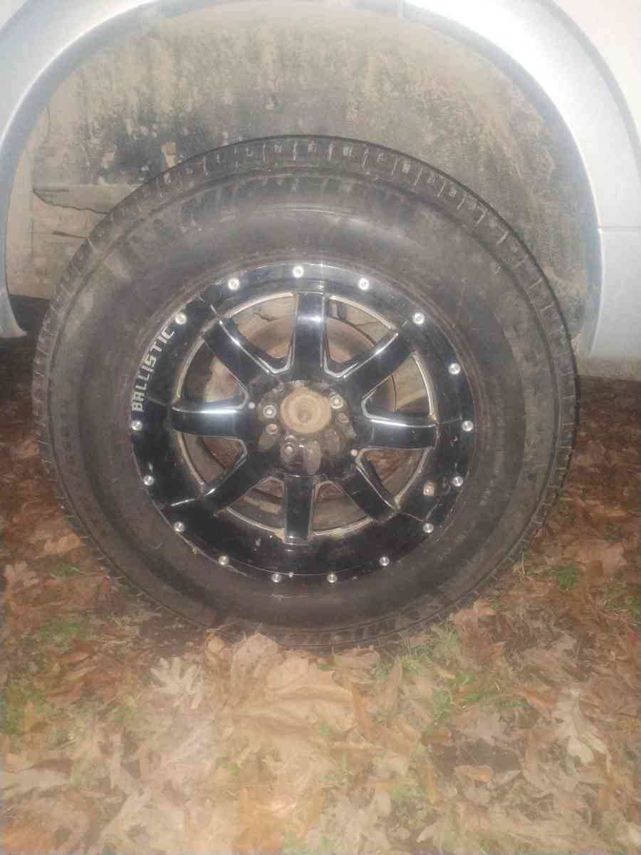 18 inch ballistic Rims five hole universal Ford bolt pattern - Newport, Arkansas - FleaMarketBay