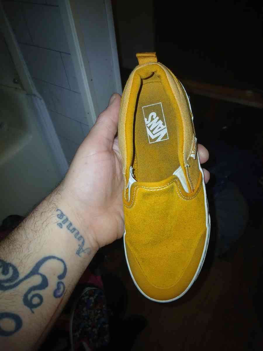 vans brown slip on for little boys size 4 - Jasper, Alabama