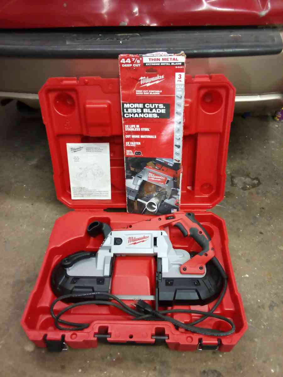 Milwaukee 11A Deep Cut Band Saw  3 Band saw blades - Westminster, Colorado