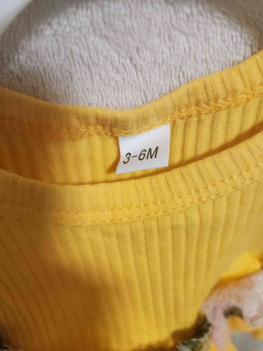 3 to 6 Months Baby Girls Yellow Dress - Kansas City, Missouri - FleaMarketBay